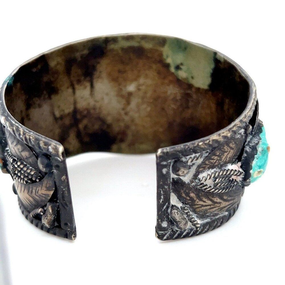 Huge Silver Plated Cuff - image 4